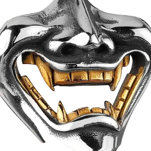 Collier Japonais Démon Oni sourire