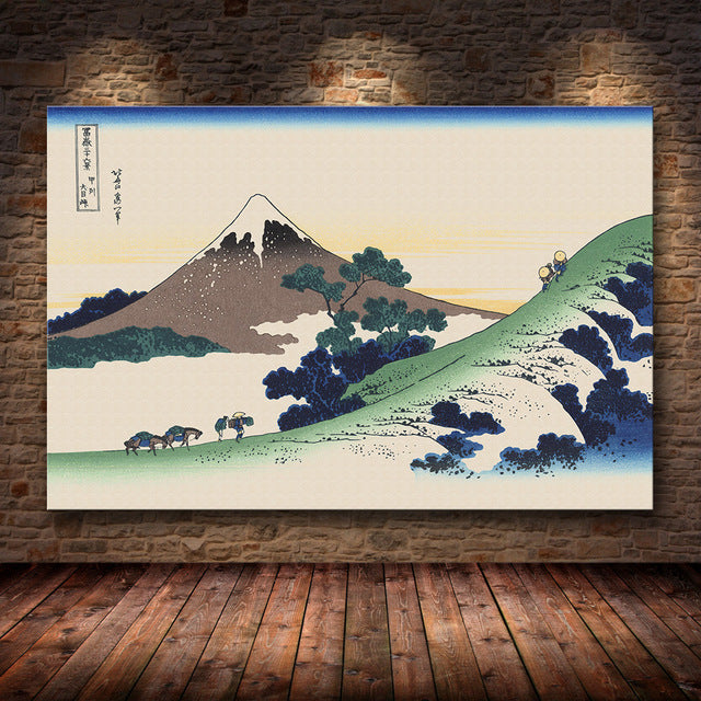 Estampes japonaises hiver ’yuki no fuyu’ | fuji