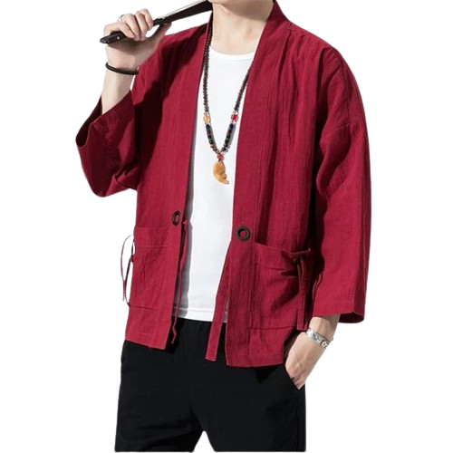 Kimono rouge homme | koshimizu