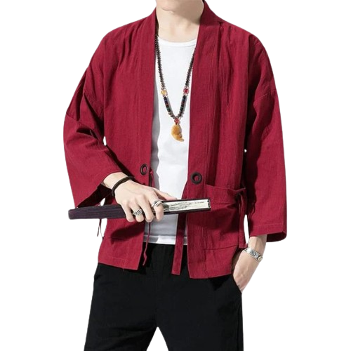 Kimono rouge homme | koshimizu