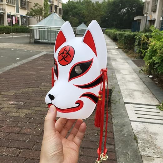Masque kitsune rouge | ueda
