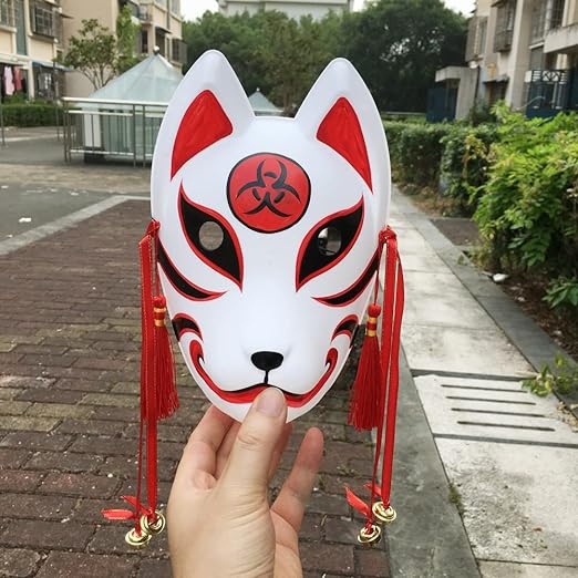 Masque kitsune rouge | ueda
