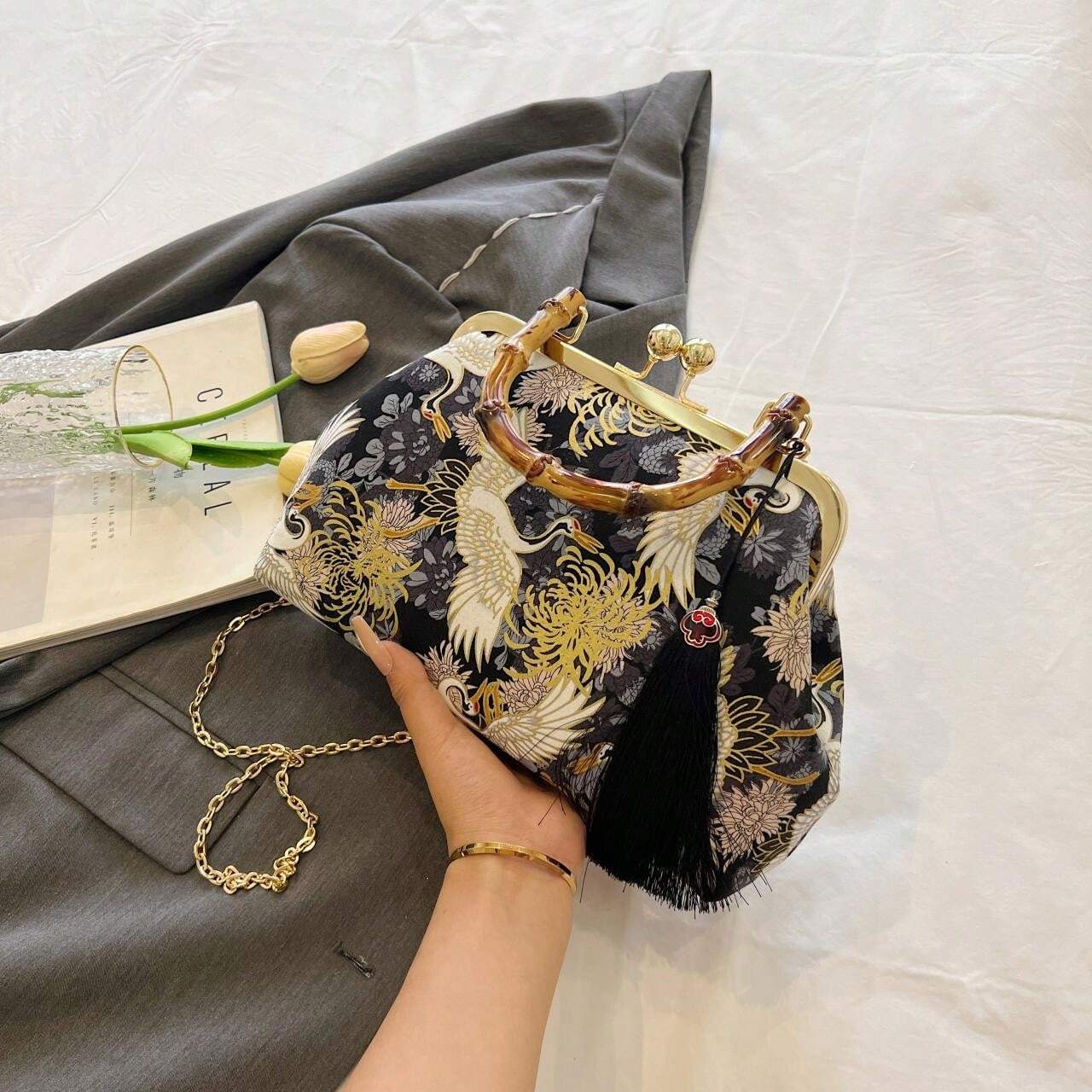 Sac à main motif japon | kazuno