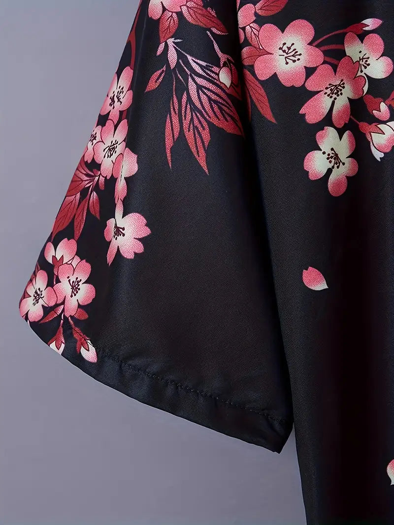 VESTE KIMONO FEMME FLEURIE | IKARUGA