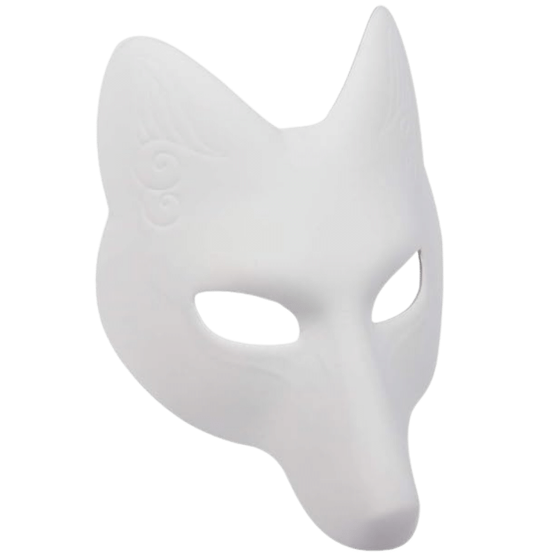 Masque Kitsune Blanc | NAGORIE