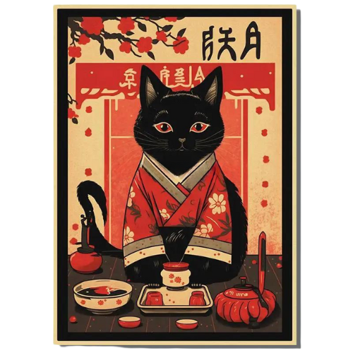Affiche Japonaise  Cérémonie De Thé