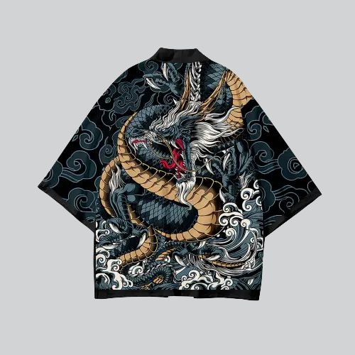 Haori Japonais Dragon | MIZU