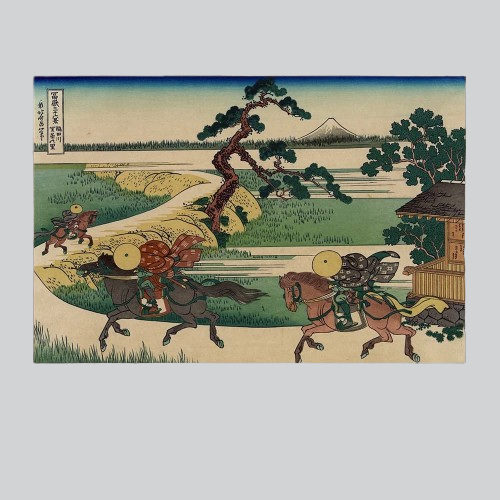 Estampe Japonaise Cheval "Kaze no Uma"