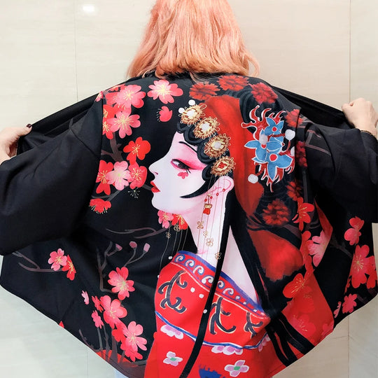 Veste Kimono Femme Fleurie | NAGORIE