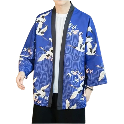 Veste Kimono "Grue Japonaise" | NAGORIE