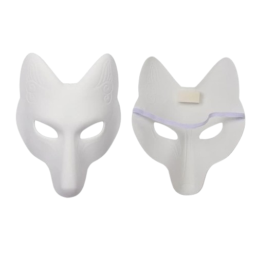 Masque Kitsune Blanc | NAGORIE