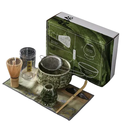 Service À Thé En Porcelaine vert pour thé matcha