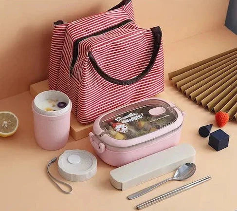 Boite Repas Bento Isotherme rose