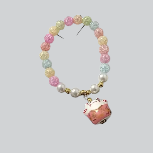 Bracelet japonais | porte-bonheur rose | zama