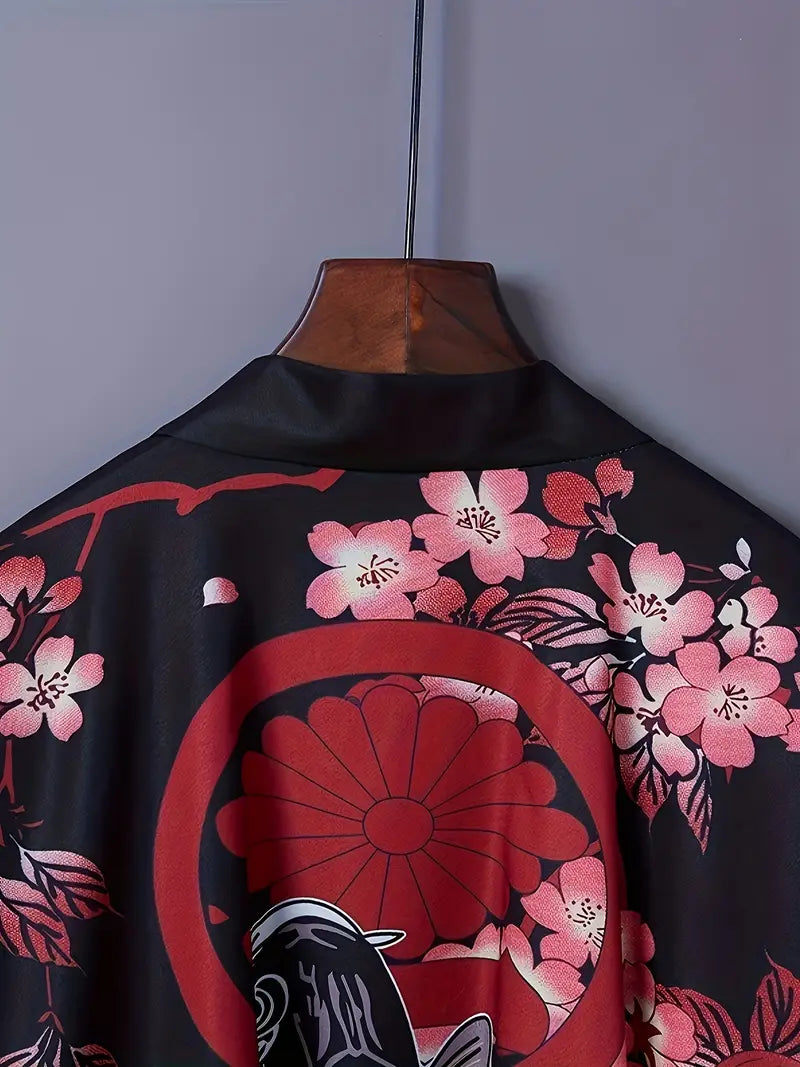 VESTE KIMONO FEMME FLEURIE | IKARUGA