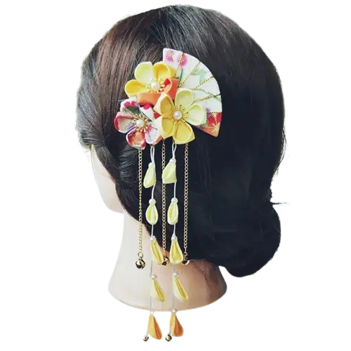 Fleur Kanzashi En Tissu | NAGORIE