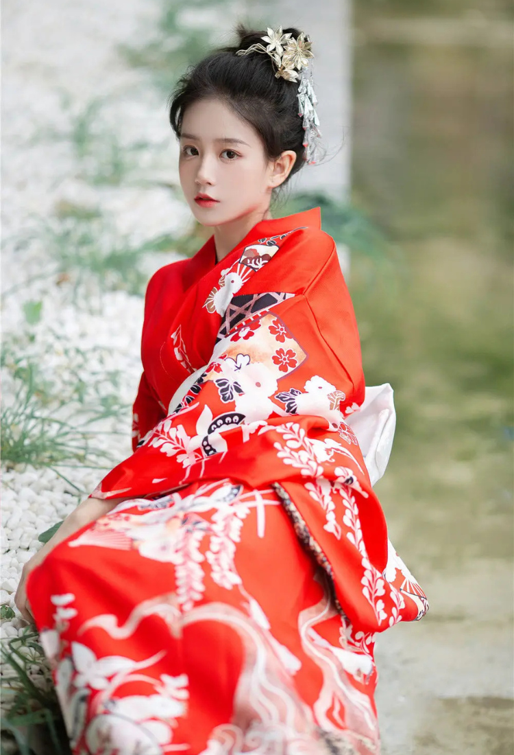 Geisha kimono japonais femme | ebetsu