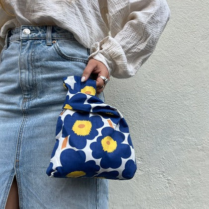 Knot Bag | Bleu Fleur Jaune