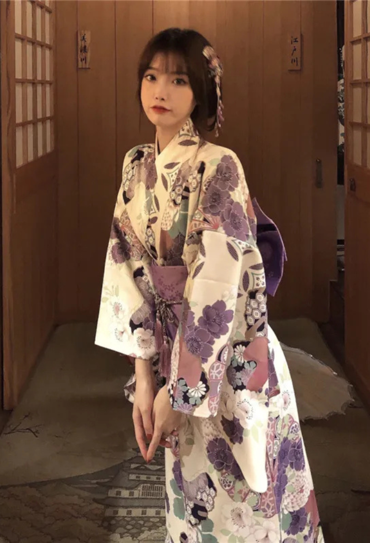 Kimono femme japonais impérial | shibata