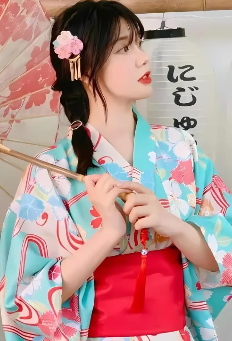 Kimono floral femme japonais | shimoda