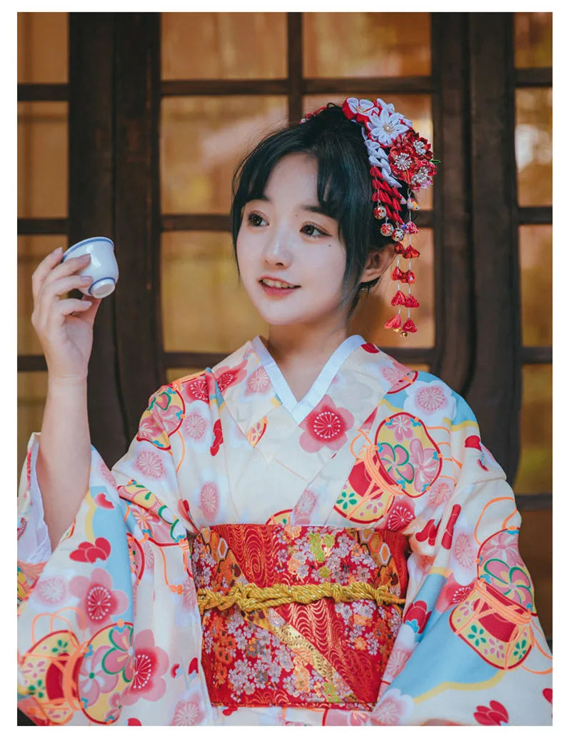 Kimono japonais femme long | kanegasaki