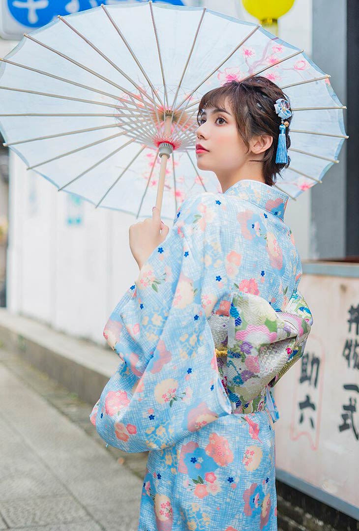 Kimono japonais traditionnel femme | shimoina