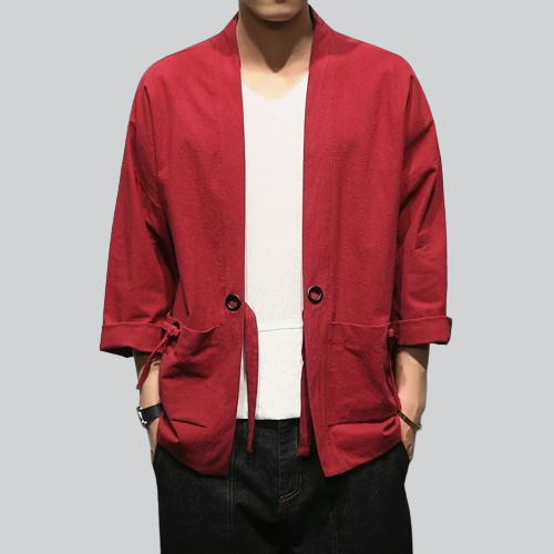 Kimono rouge homme | koshimizu