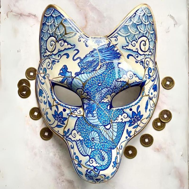 Masque démon kitsune | suzaka