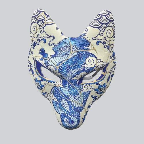 Masque démon kitsune | suzaka