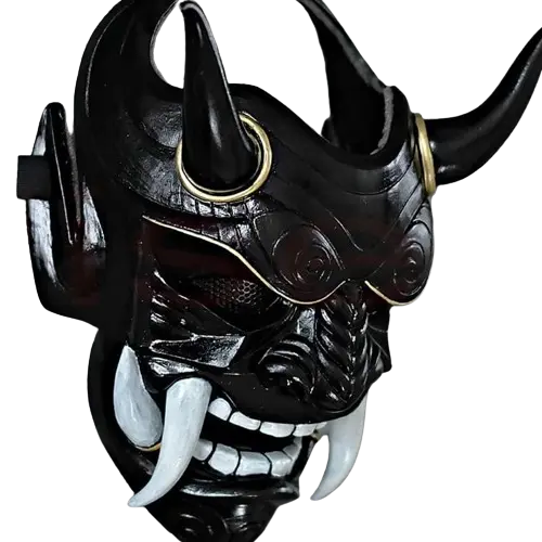Masque Oni Noir face