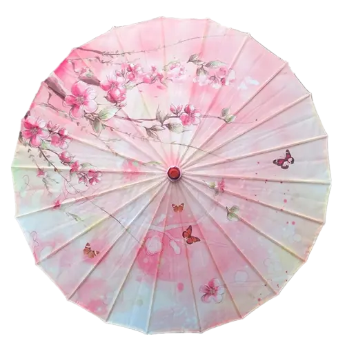 Ombrelle Japonaise En Tissu Japonais fleur sakura