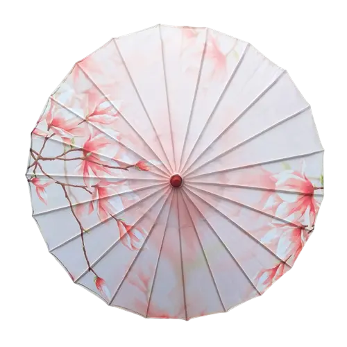 Ombrelle Japonaise Mariage rose fleur sakura