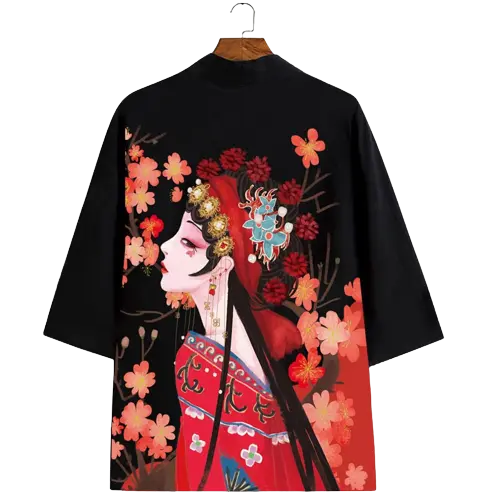 Veste Kimono Femme Fleurie