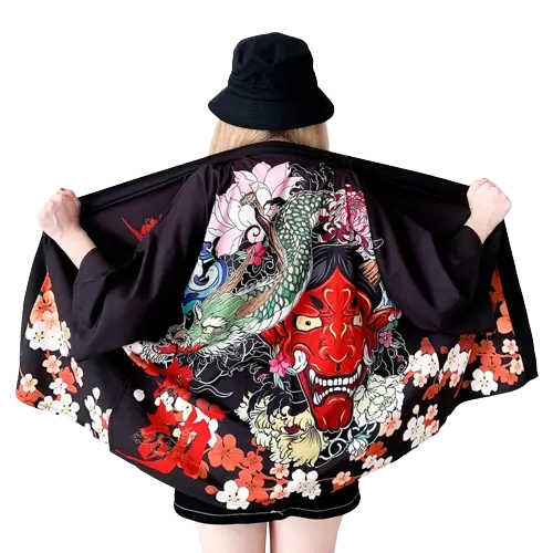 Veste Kimono Femme Soie