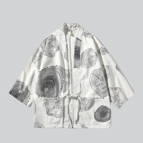 Veste kimono fleurs | yokote