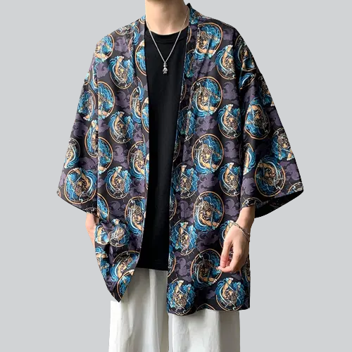 Veste kimono homme japonais | tsuyama